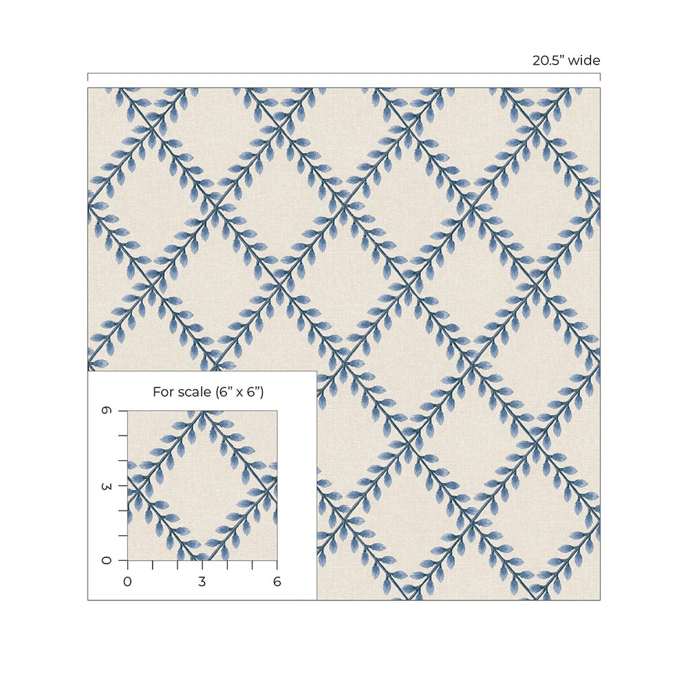 160160WR geometric peel and stick wallpaper scale from Surface Style