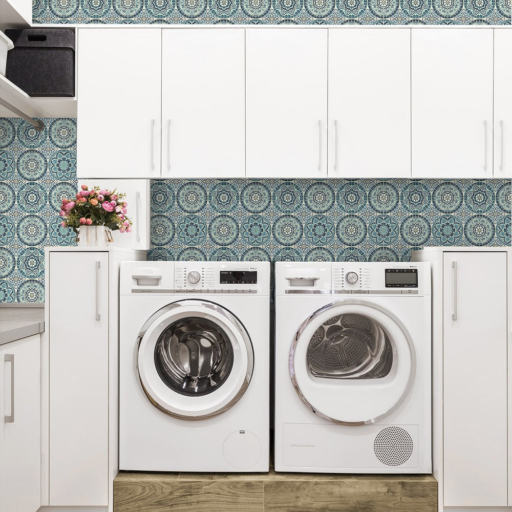 
                  
                    160170WR geometric peel and stick wallpaper laundry room from Surface Style
                  
                