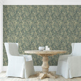 160181WR Cumbrae vintage peel and stick wallpaper dining room from Surface Style