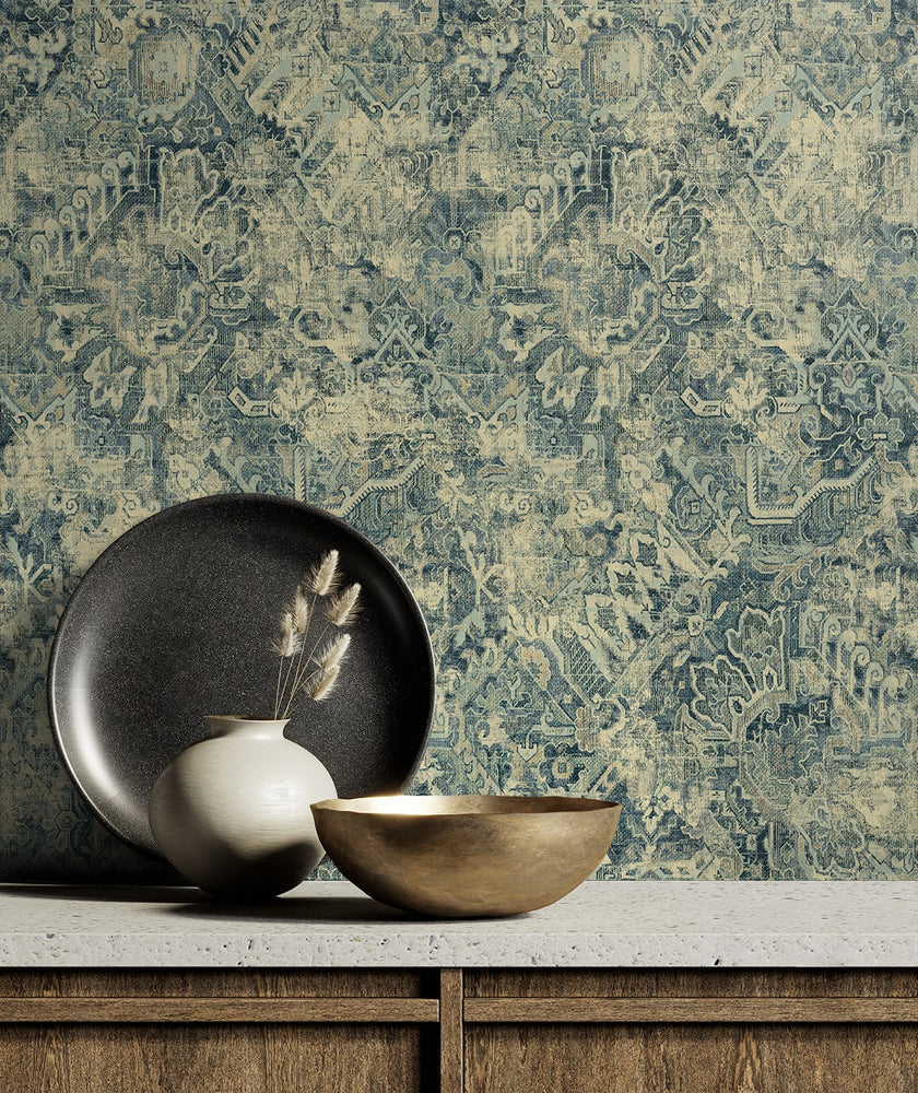 160181WR Cumbrae vintage peel and stick wallpaper decor from Surface Style