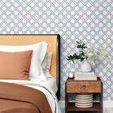 160190WR geometric peel and stick wallpaper bedroom from Surface Style