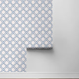 160190WR geometric peel and stick wallpaper roll from Surface Style