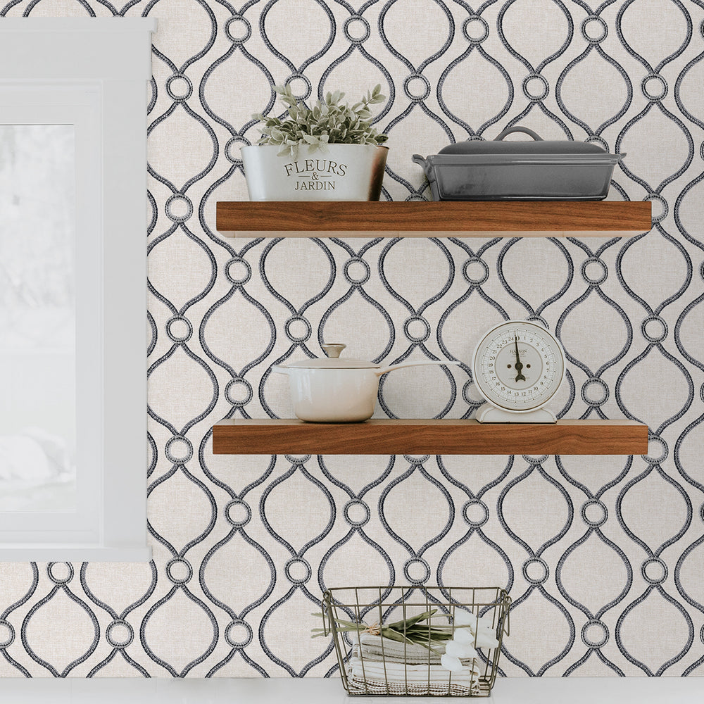 
                  
                    160191WR geometric peel and stick wallpaper accent from Surface Style
                  
                