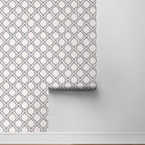 160191WR geometric peel and stick wallpaper roll from Surface Style