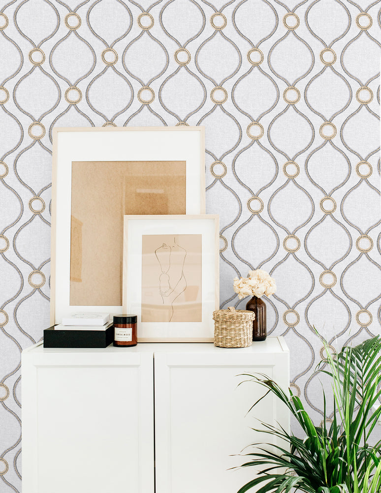 160192WR geometric peel and stick wallpaper decor from Surface Style