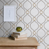 160192WR geometric peel and stick wallpaper accent from Surface Style