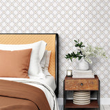 160192WR geometric peel and stick wallpaper bedroom from Surface Style