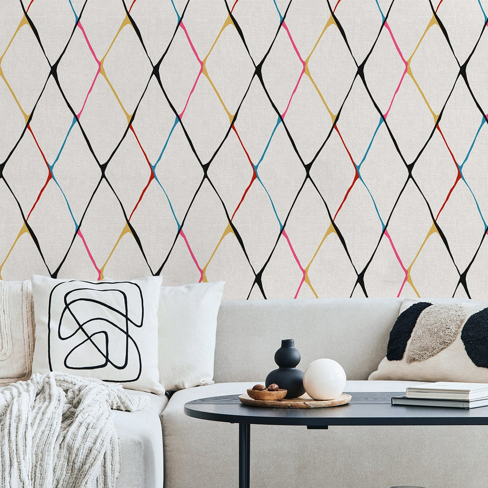 
                  
                    160200WR geometric peel and stick wallpaper living room from Surface Style
                  
                