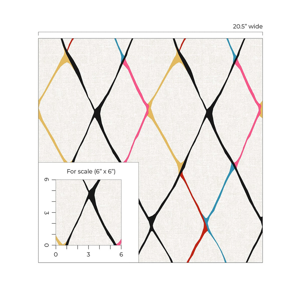 
                  
                    160200WR geometric peel and stick wallpaper scale from Surface Style
                  
                