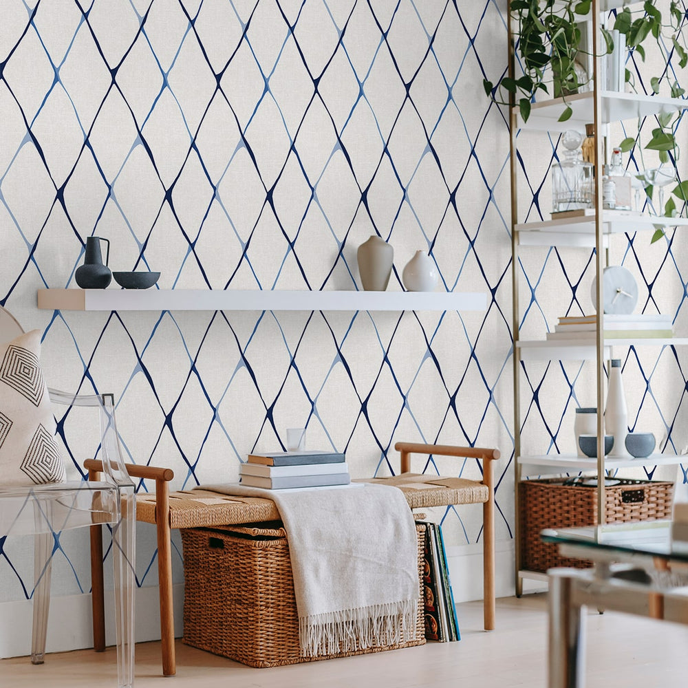 
                  
                    160201WR geometric peel and stick wallpaper entryway from Surface Style
                  
                