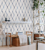 160201WR geometric peel and stick wallpaper entryway from Surface Style