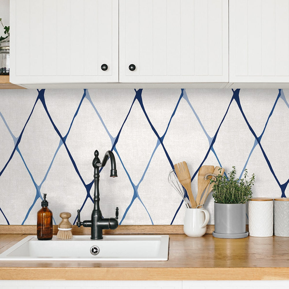 
                  
                    160201WR geometric peel and stick wallpaper kitchen from Surface Style
                  
                