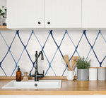 160201WR geometric peel and stick wallpaper kitchen from Surface Style