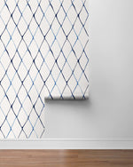 160201WR geometric peel and stick wallpaper roll from Surface Style