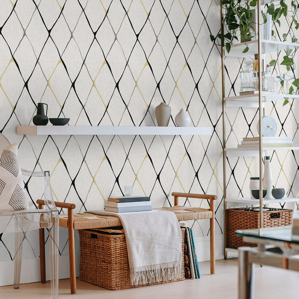 
                  
                    160202WR geometric peel and stick wallpaper entryway from Surface Style
                  
                
