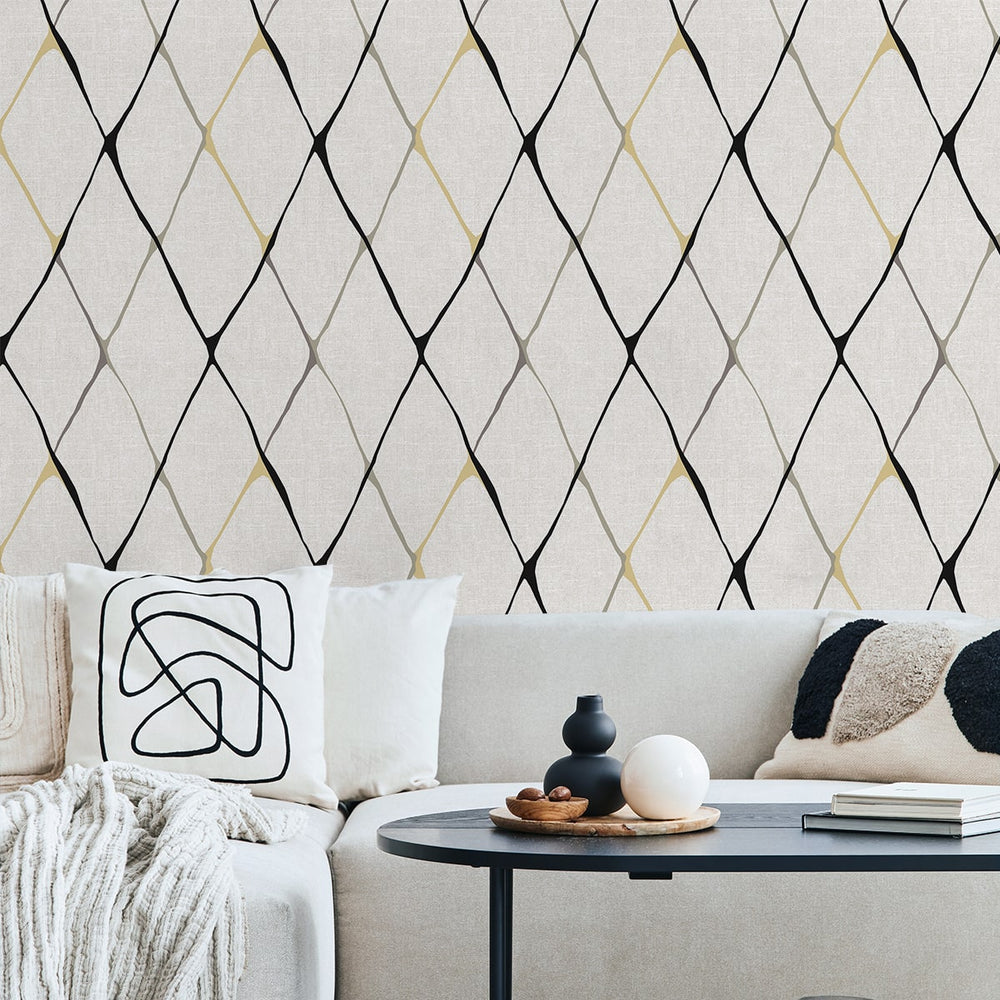 
                  
                    160202WR geometric peel and stick wallpaper living room from Surface Style
                  
                