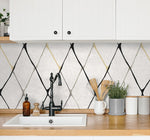 160202WR geometric peel and stick wallpaper kitchen from Surface Style