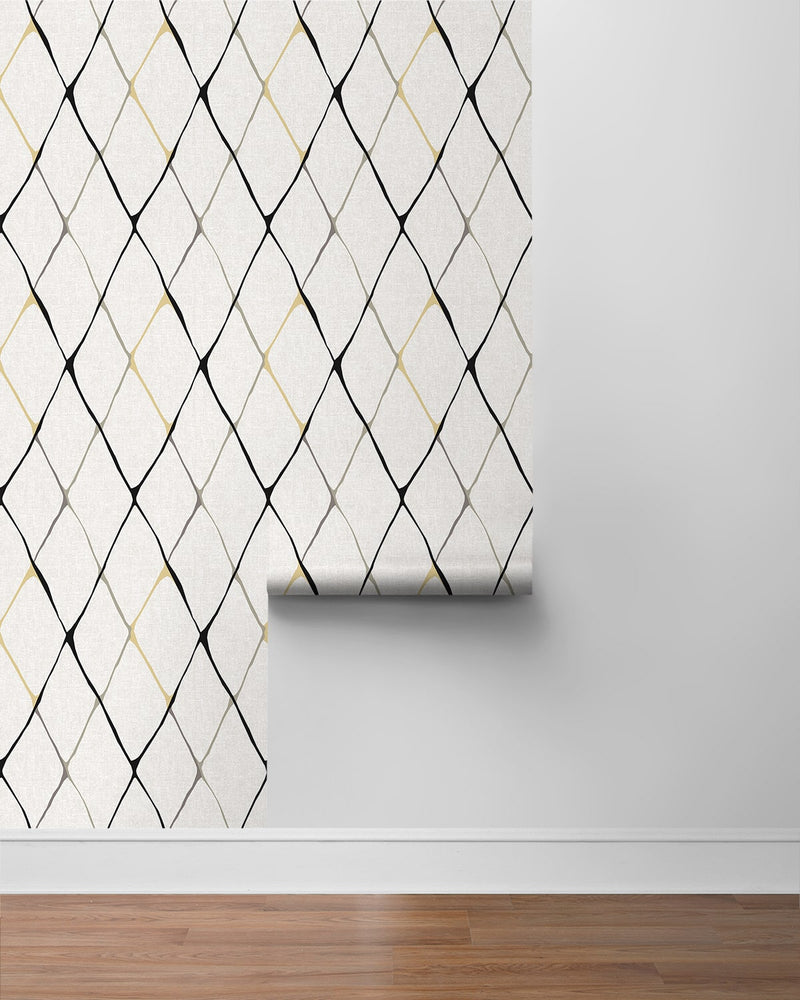 160202WR geometric peel and stick wallpaper roll from Surface Style