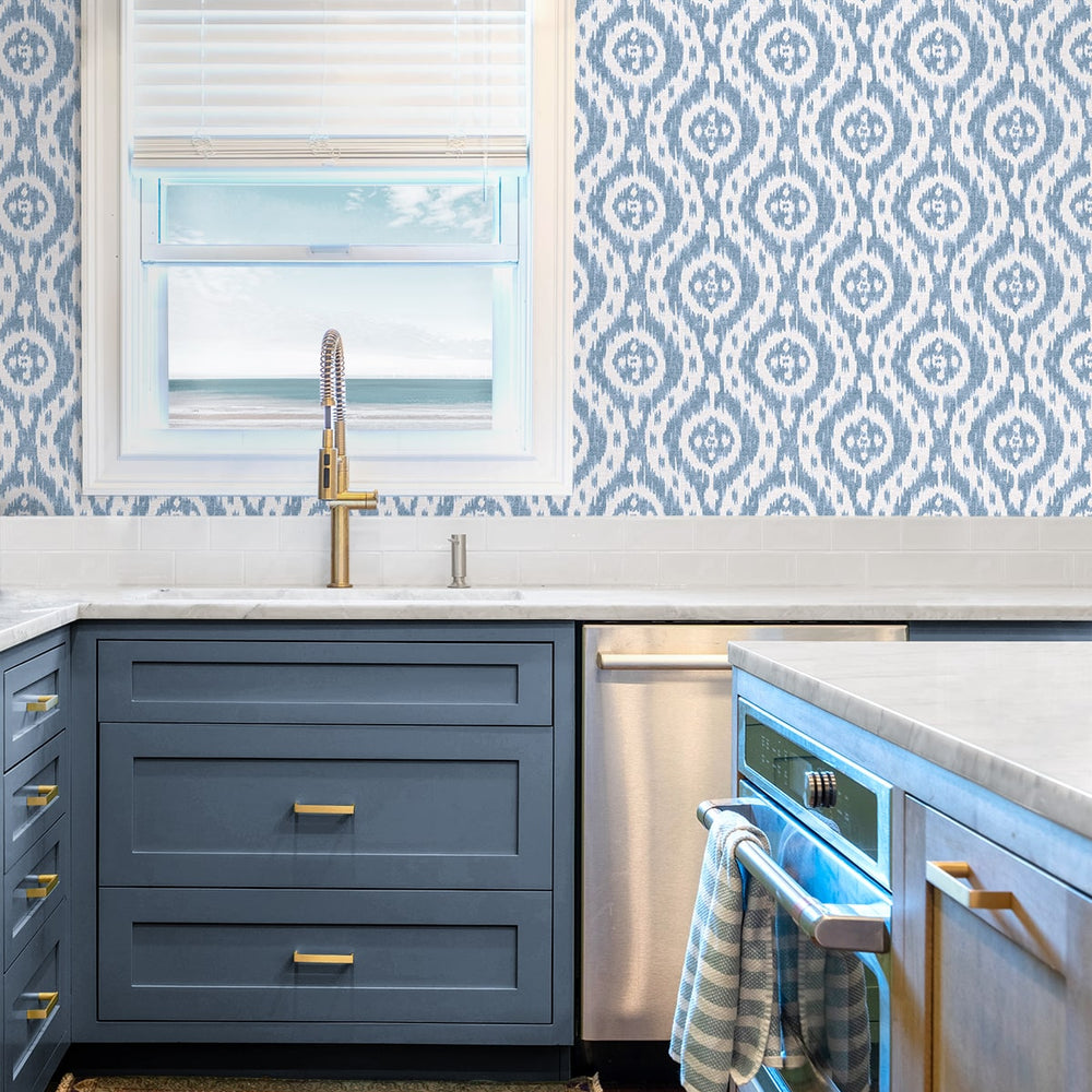 
                  
                    160210WR ikat peel and stick wallpaper kitchen from Surface Style
                  
                