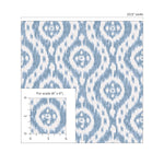 160210WR ikat peel and stick wallpaper scale from Surface Style