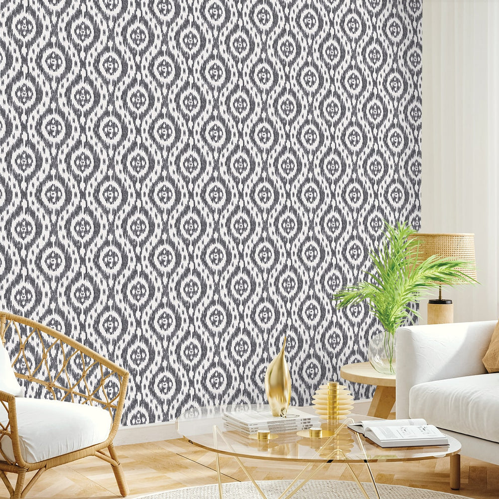 
                  
                    160211WR ikat peel and stick wallpaper living room from Surface Style
                  
                