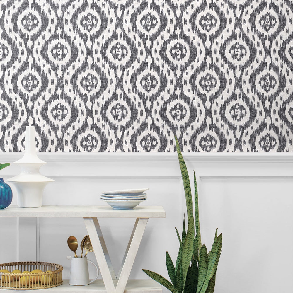 
                  
                    160211WR ikat peel and stick wallpaper dining room from Surface Style
                  
                