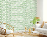 160212WR ikat peel and stick wallpaper living room from Surface Style