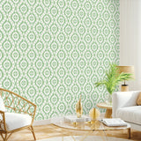 160212WR ikat peel and stick wallpaper living room from Surface Style