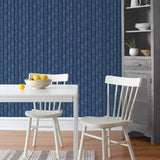 160230WR botanical peel and stick wallpaper dining room from Surface Style