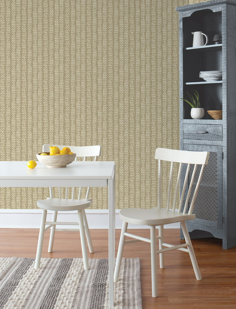 160232WR botanical peel and stick wallpaper dining room from Surface Style