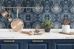 160240WR abstract peel and stick wallpaper kitchen from Surface Style