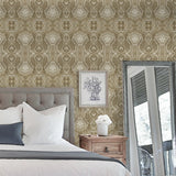 160241WR abstract peel and stick wallpaper bedroom from Surface Style