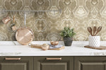 160241WR abstract peel and stick wallpaper kitchen from Surface Style