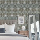 160242WR abstract peel and stick wallpaper bedroom from Surface Style