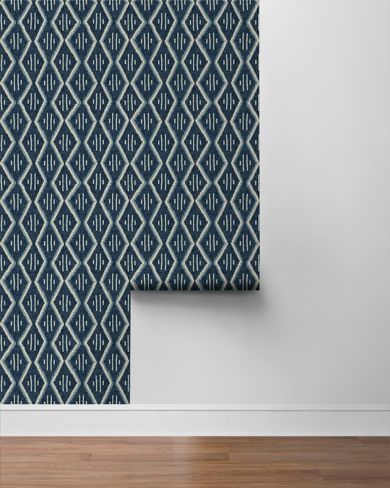 160250WR geometric peel and stick wallpaper roll from Surface Style