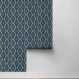 160250WR geometric peel and stick wallpaper roll from Surface Style