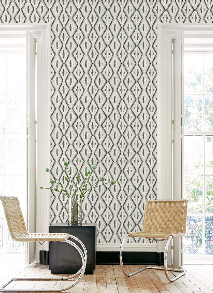 160251WR geometric peel and stick wallpaper accent from Surface Style