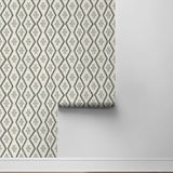 160251WR geometric peel and stick wallpaper roll from Surface Style