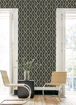 160252WR geometric peel and stick wallpaper accent from Surface Style