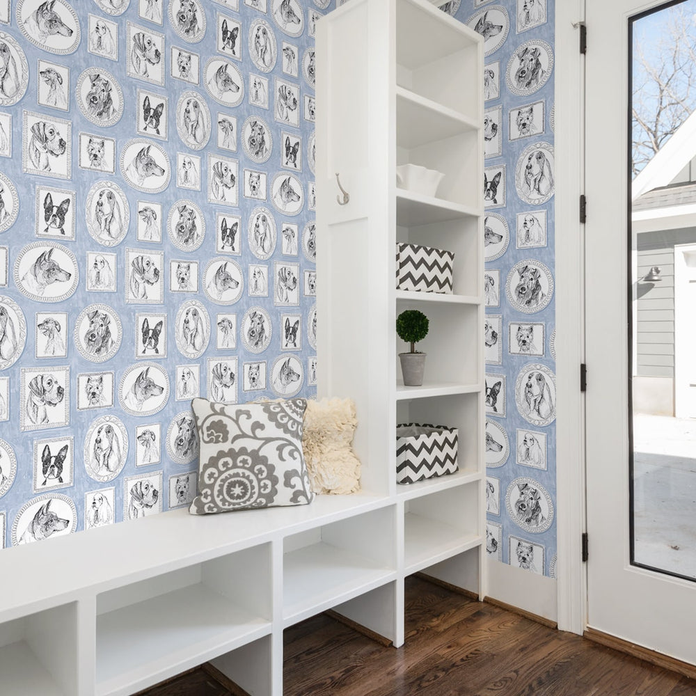
                  
                    160260WR dog peel and stick wallpaper mudroom from Surface Style
                  
                