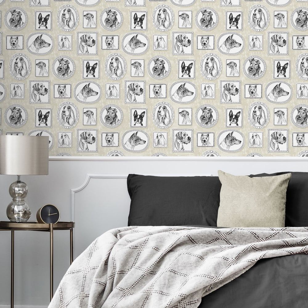 
                  
                    160261WR dog peel and stick wallpaper bedroom from Surface Style
                  
                