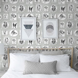 160262WR dog peel and stick wallpaper decor from Surface Style