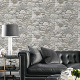 160280WR stone peel and stick wallpaper living room from Surface Style