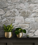 160280WR stone peel and stick wallpaper accent from Surface Style