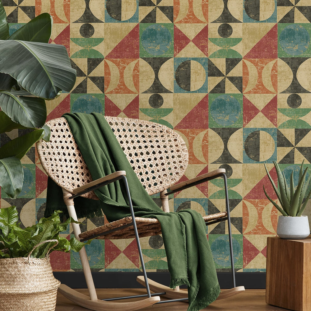 
                  
                    160290WR geometric peel and stick wallpaper living room from Surface Style
                  
                