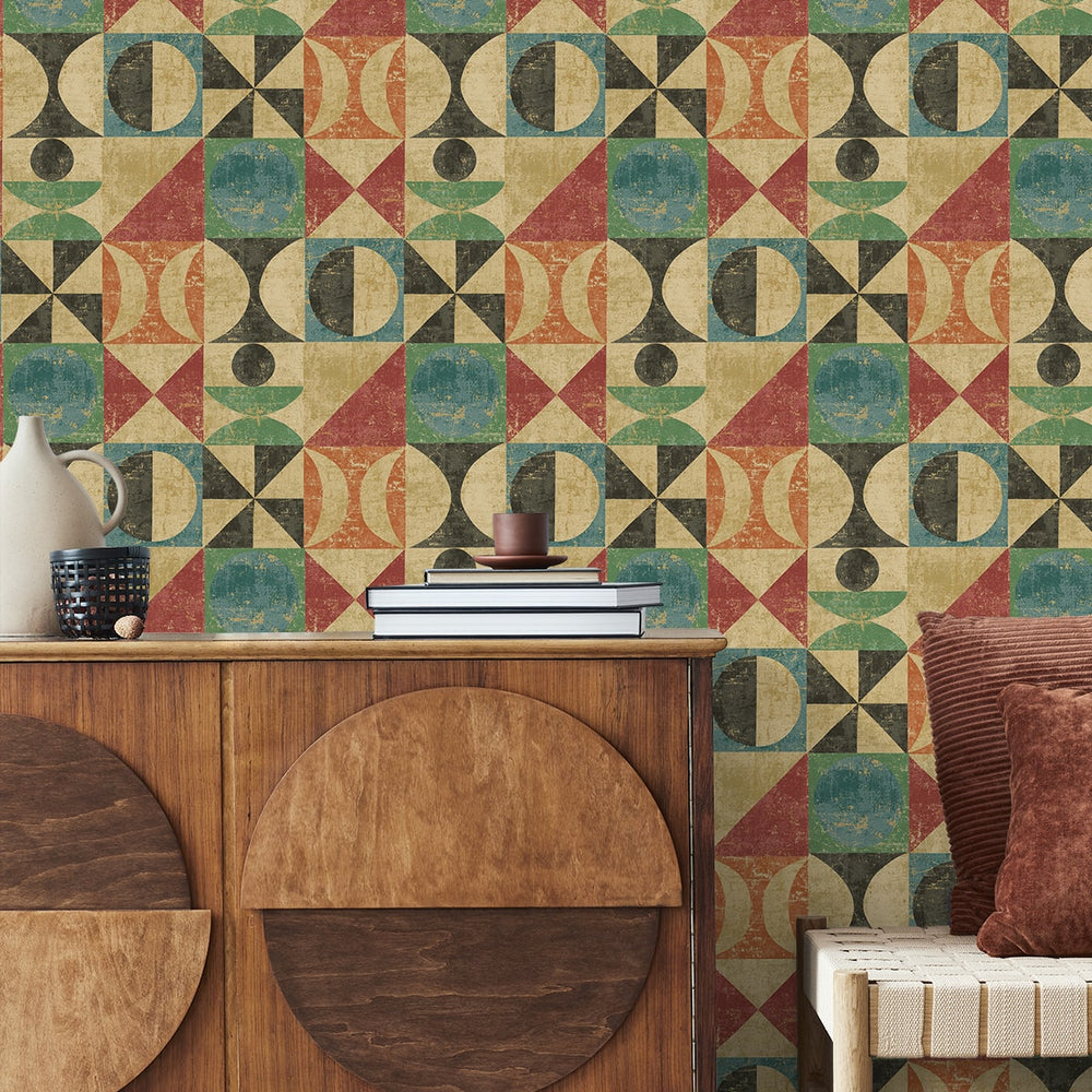 
                  
                    160290WR geometric peel and stick wallpaper entryway from Surface Style
                  
                