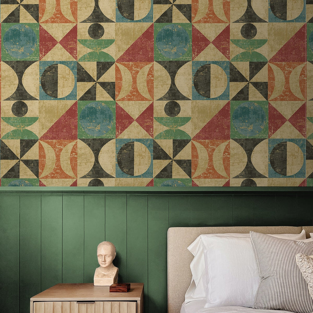 
                  
                    160290WR geometric peel and stick wallpaper bedroom from Surface Style
                  
                