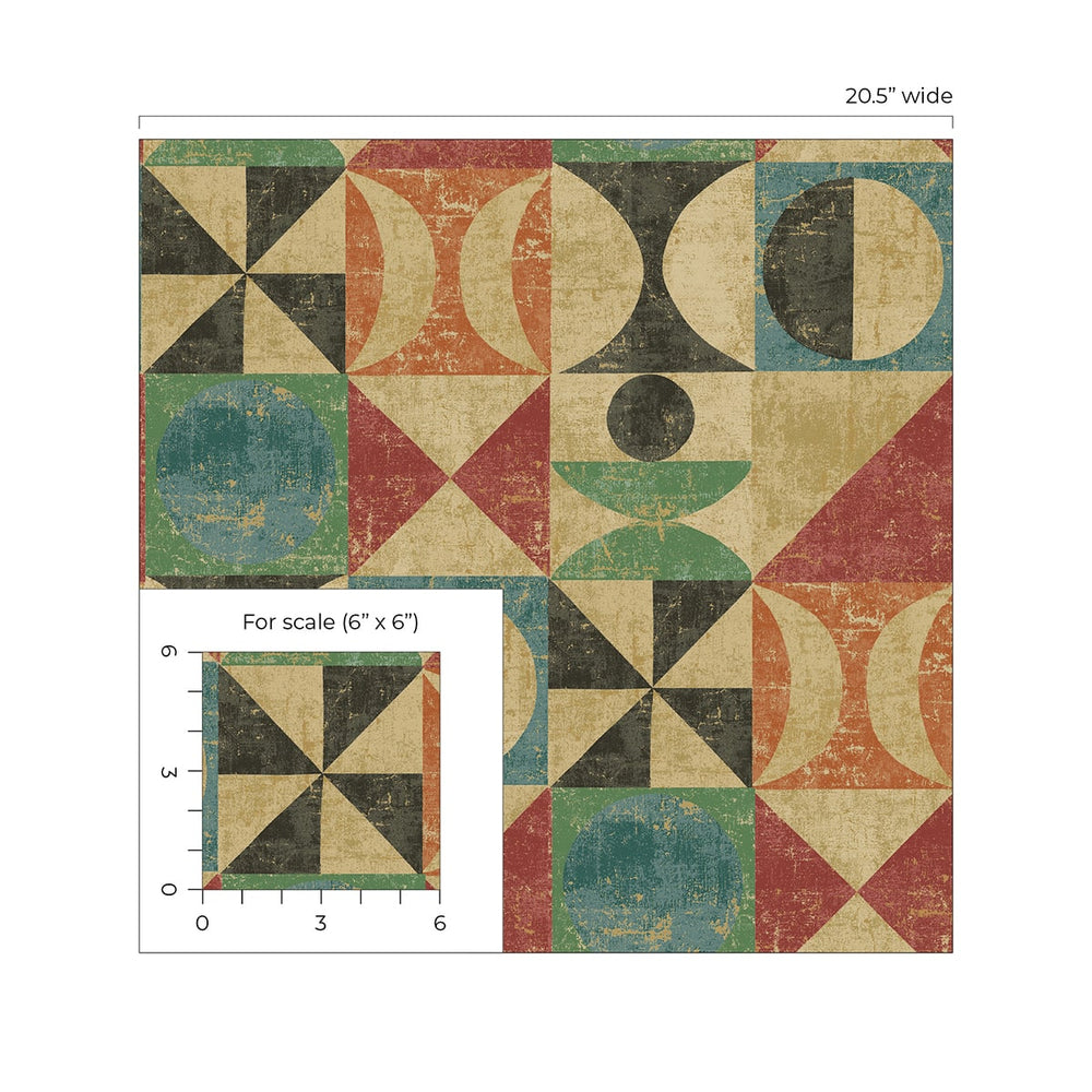 
                  
                    160290WR geometric peel and stick wallpaper scale from Surface Style
                  
                
