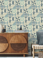 160291WR geometric peel and stick wallpaper decor from Surface Style