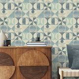 160291WR geometric peel and stick wallpaper decor from Surface Style